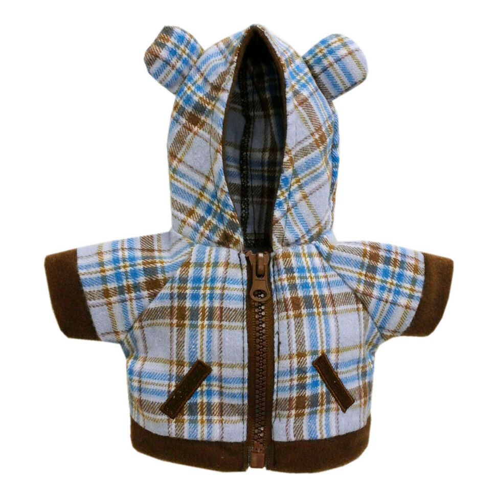 パーカー ベア チェックブルー［S］ | Robot Closet - ロボクロ -