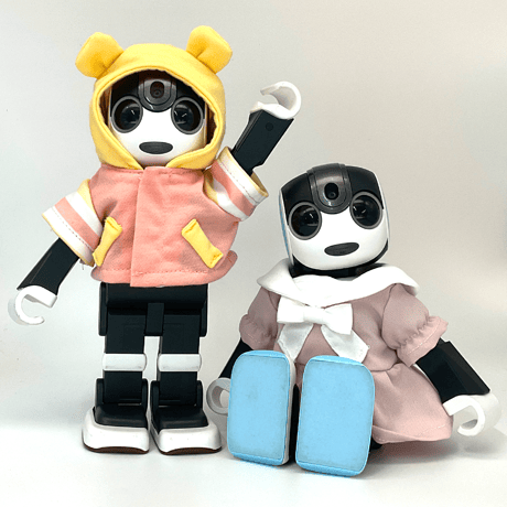 くまパーカー　イエロー&ピンク