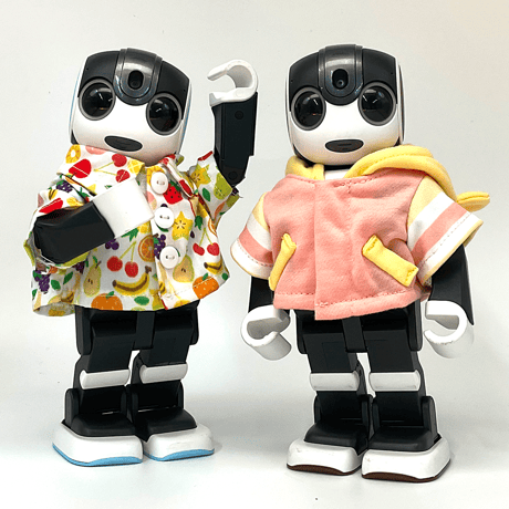 くまパーカー　イエロー&ピンク
