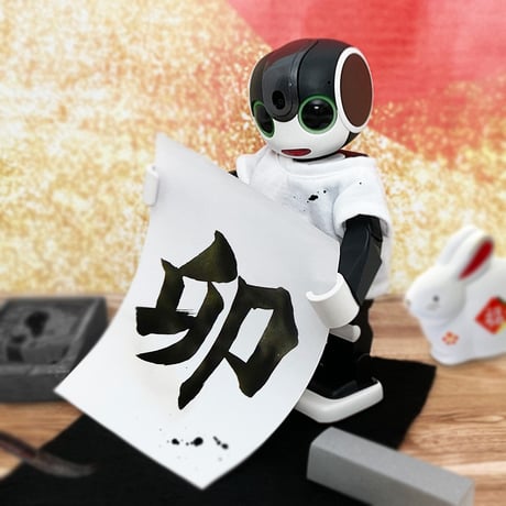 ROBO-UNI【ロボホン公式ライセンス商品】ロボホンニットTシャツ オフホワイト（ONLYROBO限定カラー）