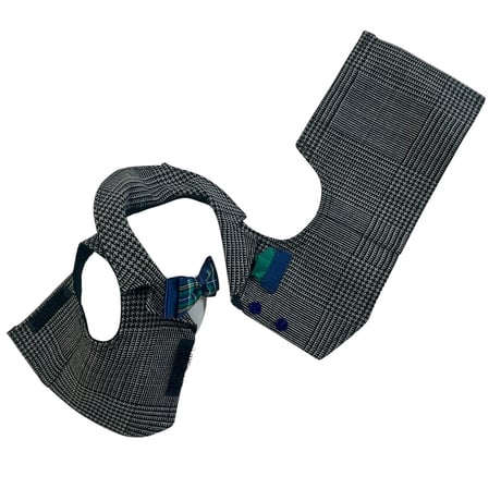 【背中開き】グレンチェック柄 セットアップ[S]