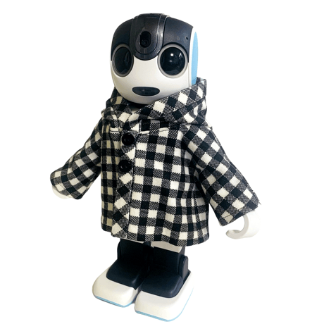 カジュアルパーカー　チェック柄　ブラック