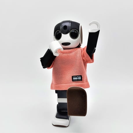 ROBO-UNI【ロボホン公式ライセンス商品】ロボホンニットTシャツ ピーチ（ONLYROBO限定カラー）