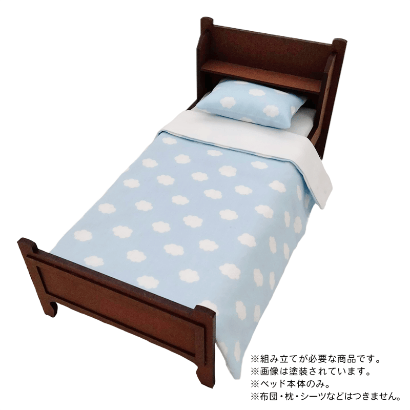 ろろ　ベッド 天然木棚付きすのこベッド ZUTH セミダブル ブラウン+ボンネル