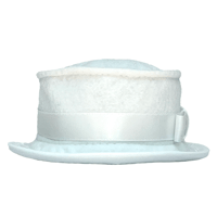 白シルクハット　白リボン