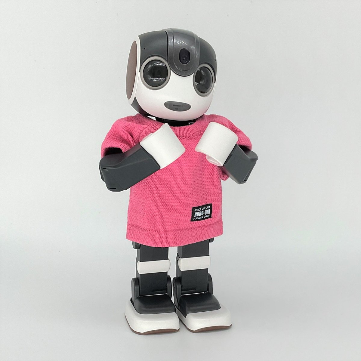 SALE ロボホン　ROBO編み込みセーター　3つ子セット　春カラー ロボホン公式】ニットカラーTシャツ ピンク | Robot Closet - ロボクロ -