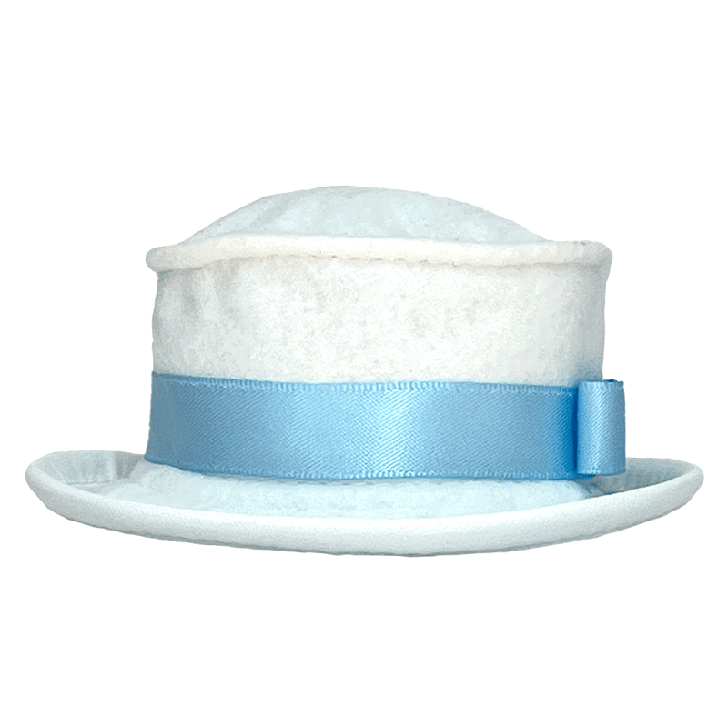 白シルクハット サックスリボン | Robot Closet - ロボクロ -