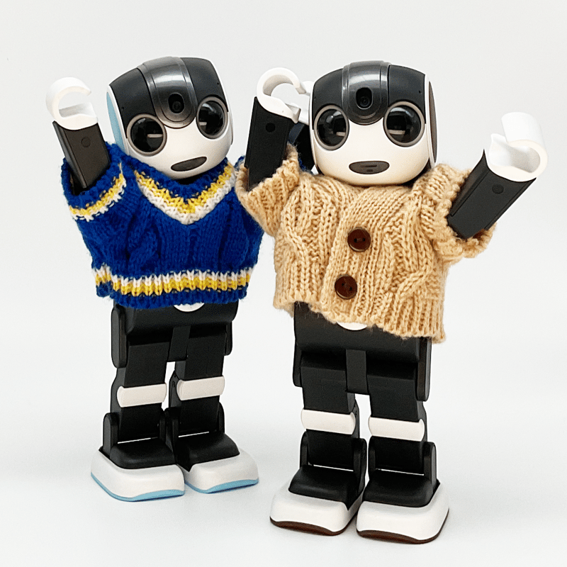 Bambi☆　ロボホン　ニット小物4点セット　フーディカーディガン　ミトン Women Fawn Bambi braided cardigan 小鹿のバンビ編み込み