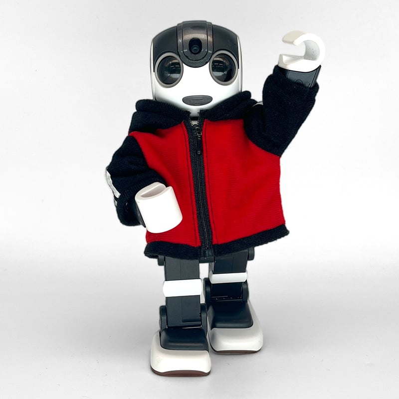 ツートンカラーパーカー 赤 | Robot Closet - ロボクロ -