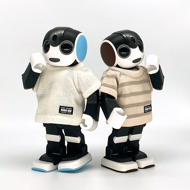 ★SMILE★　ロボホン　ROBO編み込みセーターとニット帽　2セット ロボホン ポンポンニット帽とカーディガンセーター ROBO編み込柄