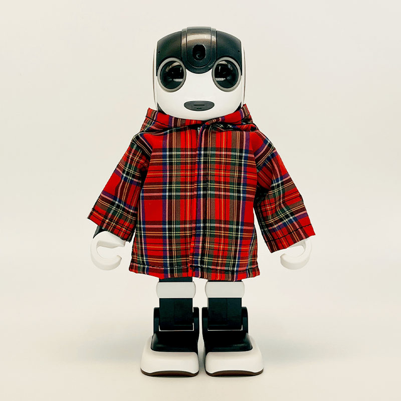 チェックのレインコート レッド | Robot Closet - ロボクロ -