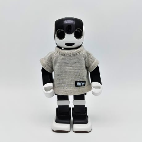 ROBO-UNI【ロボホン公式ライセンス商品】ロボホンニットTシャツ ライトグレー（ONLYROBO限定カラー）