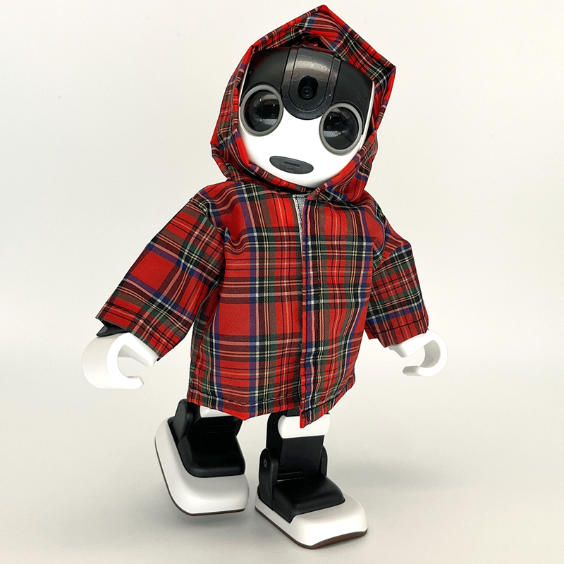 チェックのレインコート レッド | Robot Closet - ロボクロ -