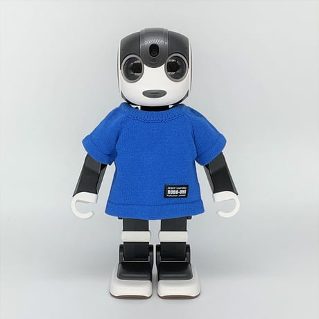 【ロボホン公式】ニットカラーTシャツ ブルー