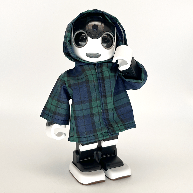 レインボーロード（ネイビー） チェックのレインコート ネイビー | Robot Closet - ロボクロ -