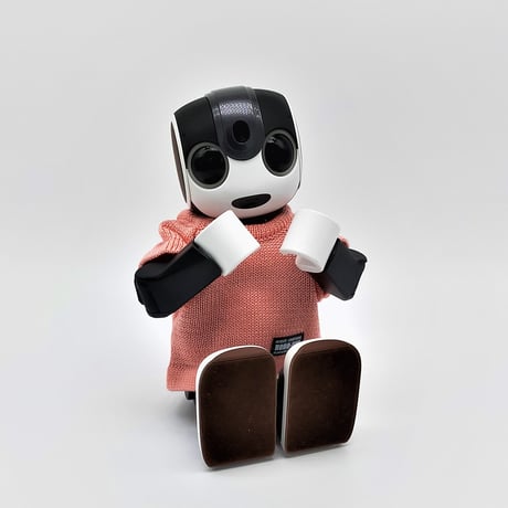 ROBO-UNI【ロボホン公式ライセンス商品】ロボホンニットTシャツ ピーチ（ONLYROBO限定カラー）