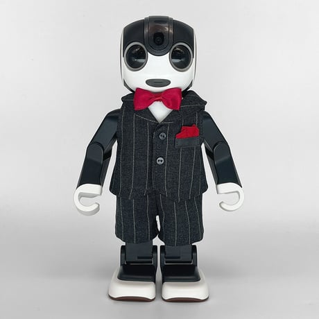 【背中開き】グレーストライプ セットアップ[S]