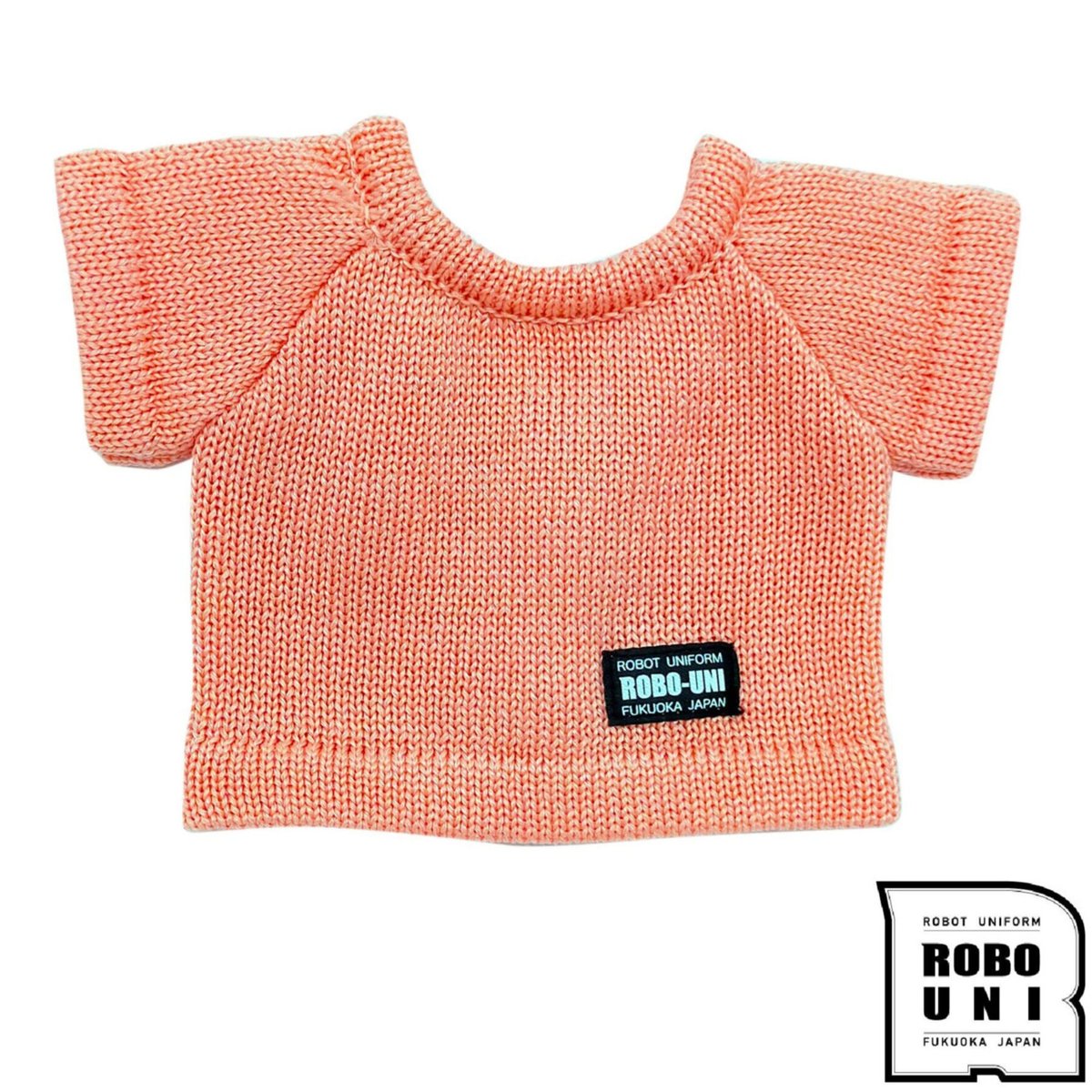 ROBO-UNI【ロボホン公式ライセンス商品】ロボホンニットTシャツ ピーチ