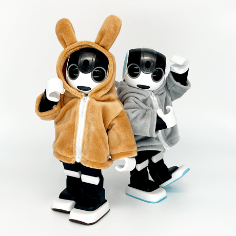 うさぎパーカー　キャラメルブラウン