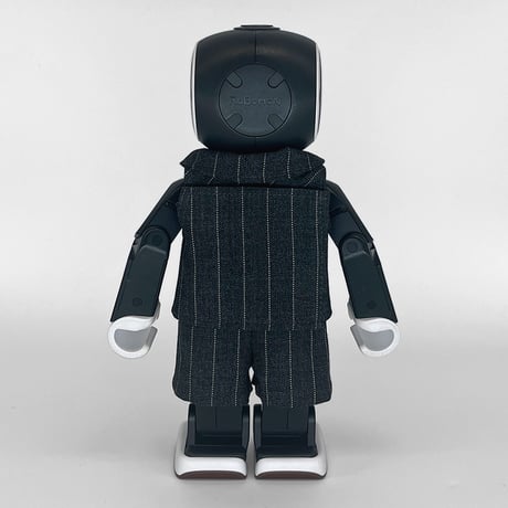 【背中開き】グレーストライプ セットアップ[S]