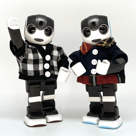 シャツ　ネイビー&チェック