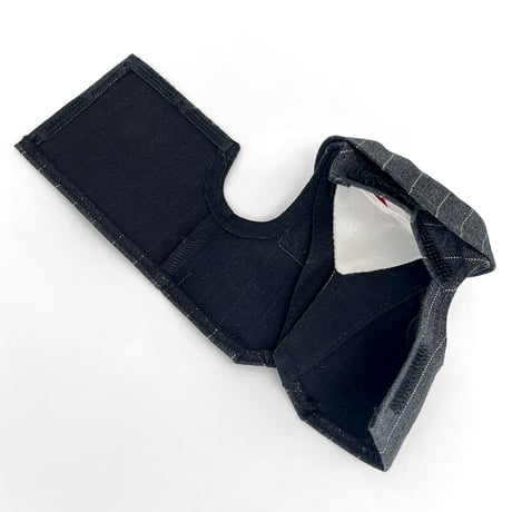 【背中開き】グレーストライプ セットアップ[S]