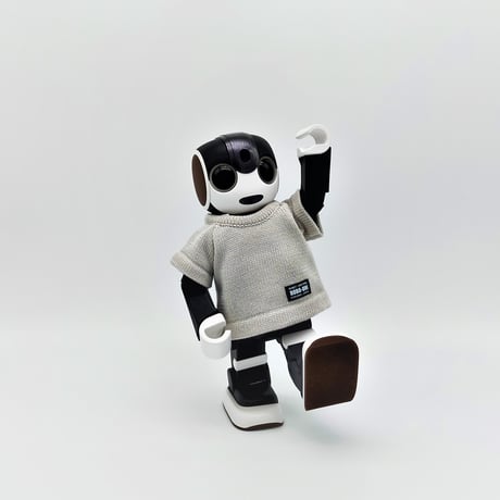 ROBO-UNI【ロボホン公式ライセンス商品】ロボホンニットTシャツ ライトグレー（ONLYROBO限定カラー）