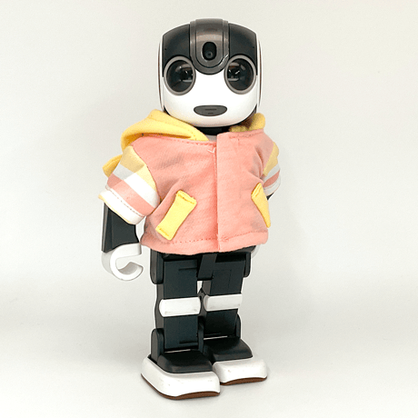 くまパーカー　イエロー&ピンク