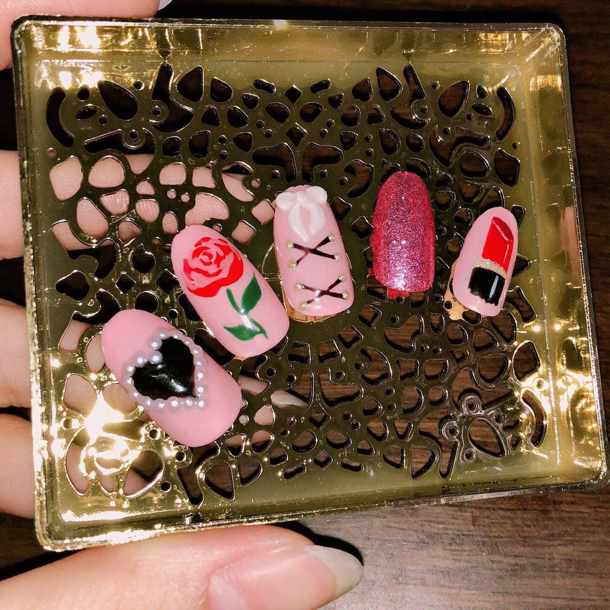 7.ピンクダークネイル | JigSAW NAIL