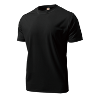 ドライライトTシャツ　ブラック 男女兼用　ポリエステル100％