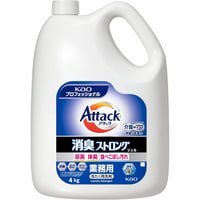 アタック消臭ストロングジェル4kg×１花王 業務用 衣料用洗剤 抗菌 体臭・汚れ・汗・尿臭ブロッカーＥＸ配合 洗濯用洗剤【送料無料】