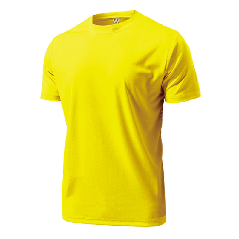 ドライライトTシャツ イエロー ジュニア 男女兼用 ポリエステル100