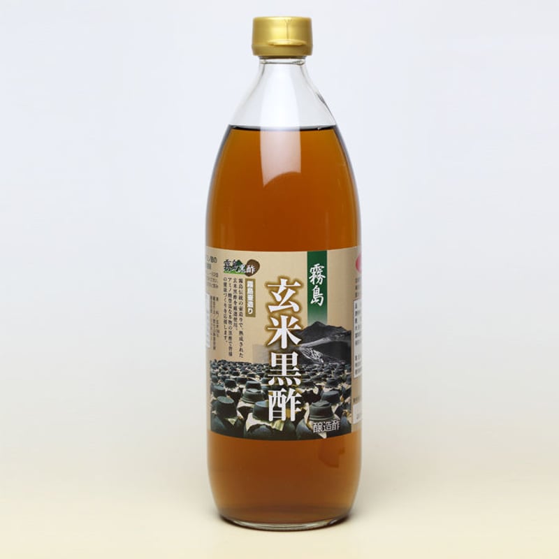霧島玄米黒酢 1000ml｜長期熟成ですっきり美味しい｜霧島黒酢 | こまっ