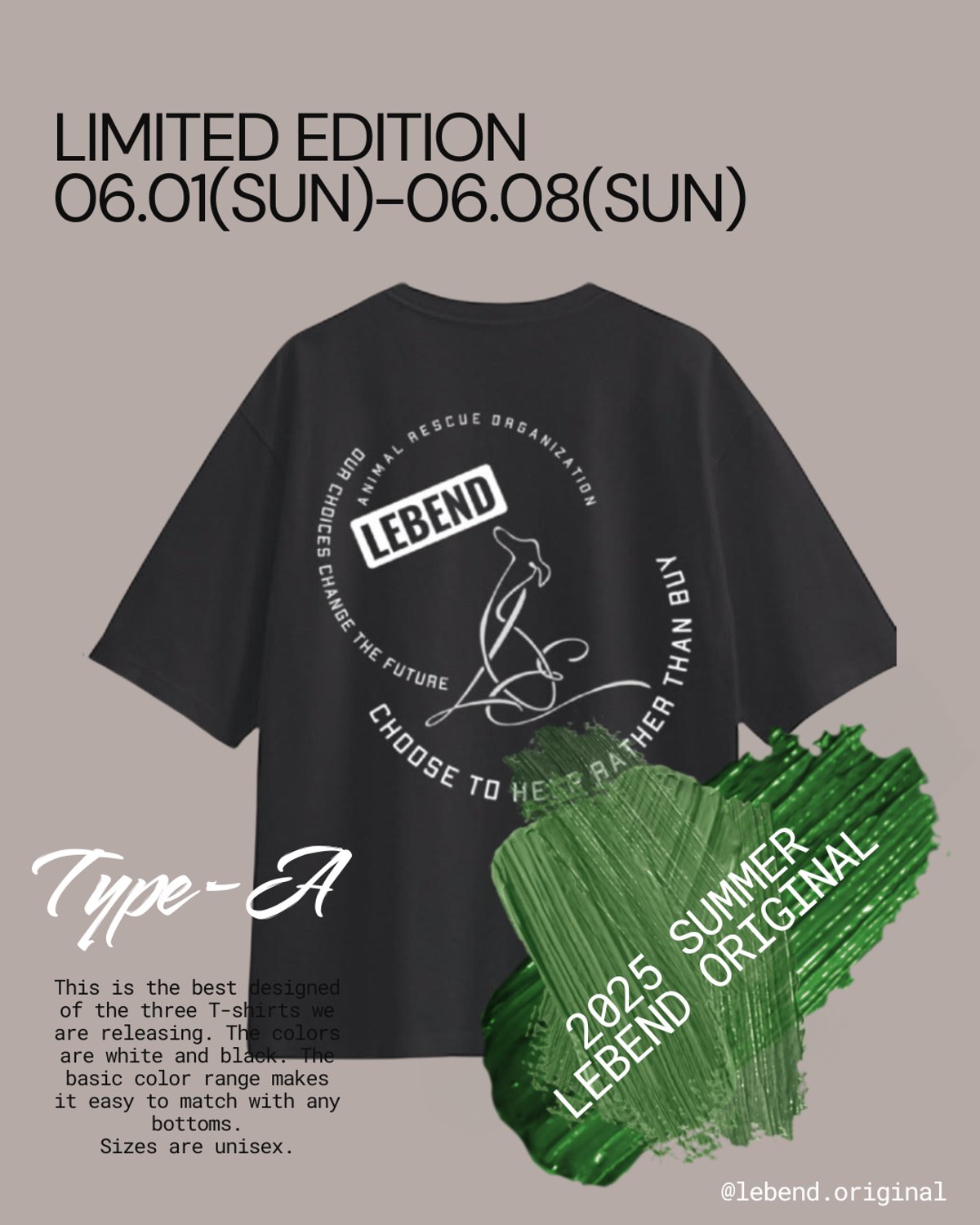 期間限定】受注販売チャリティーTシャツ販売します | LEBEND ORIGINAL