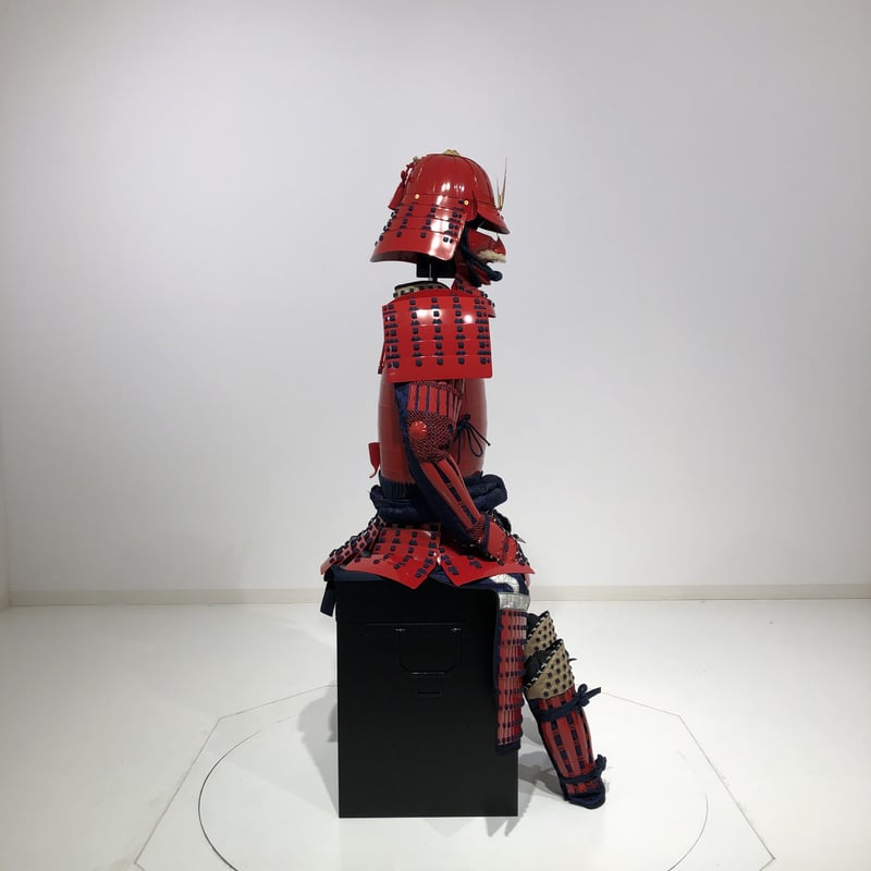 O-061】○濃紺糸威赤桶側二枚胴具足 | 甲冑工房丸武