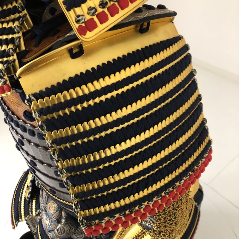 O-020】紺糸縫延二枚胴具足 | 甲冑工房丸武 O-020】紺糸縫延二枚胴具足 | 甲冑工房丸武