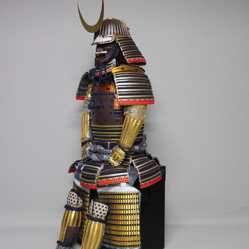 O-020】紺糸縫延二枚胴具足 | 甲冑工房丸武