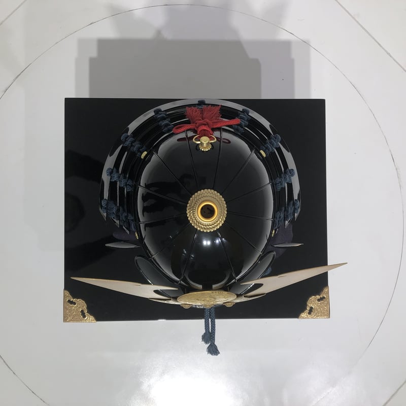 O-058-K】○紺糸威黒桶側二枚胴具足（鍬形）（兜のみ） | 甲冑