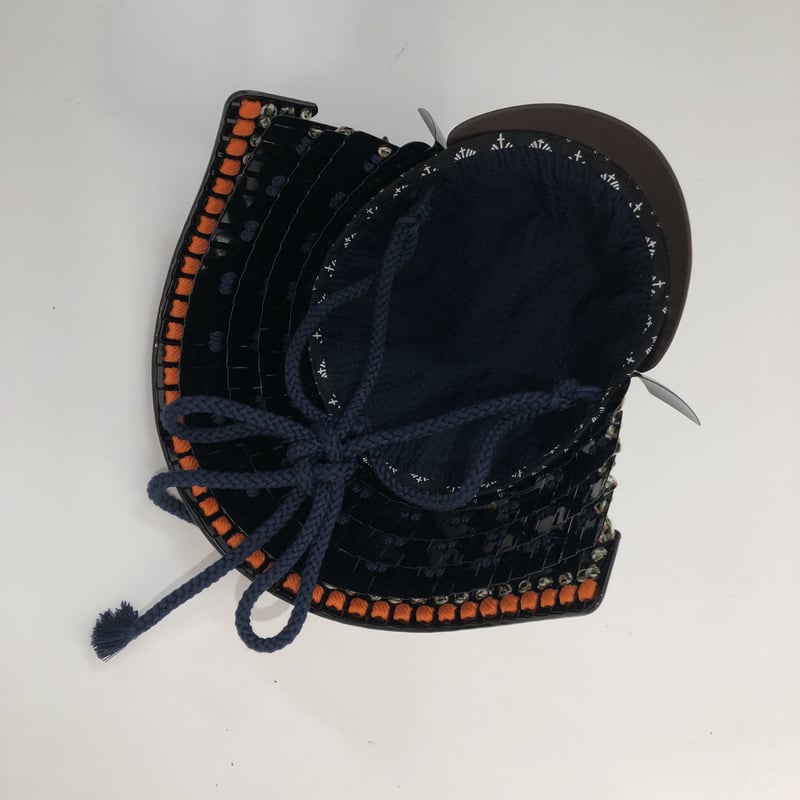 O-045-K】紺糸威鉄錆鋲綴二枚胴具足(兜のみ) | 甲冑工房丸武 O-045-K】紺糸威鉄錆鋲綴二枚胴具足(兜のみ) | 甲冑工房丸武