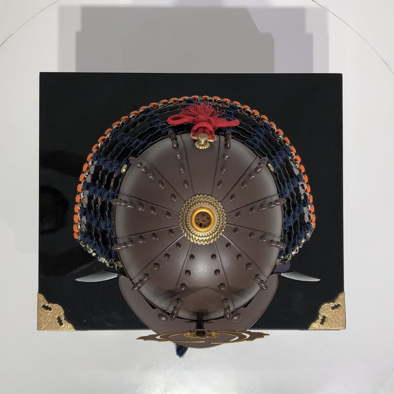 O-045-K】紺糸威鉄錆鋲綴二枚胴具足（兜のみ） | 甲冑工房丸武