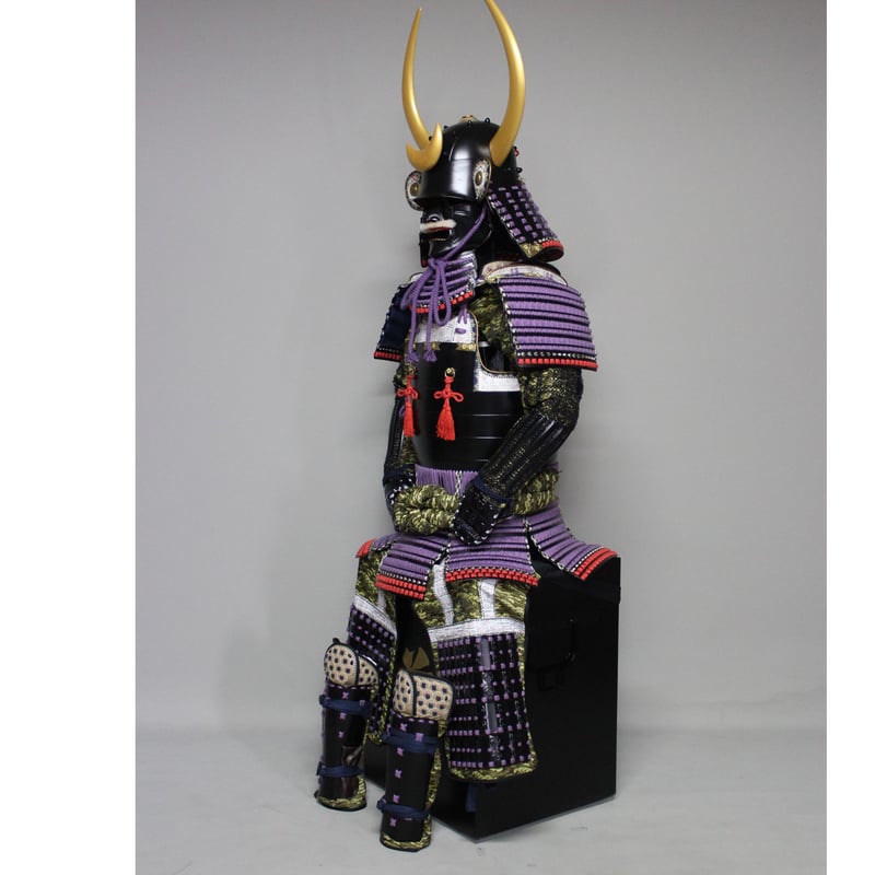O-040】紫糸威平角脇立ニ枚胴具足 | 甲冑工房丸武 O-040】紫糸威平角脇立ニ枚胴具足 | 甲冑工房丸武