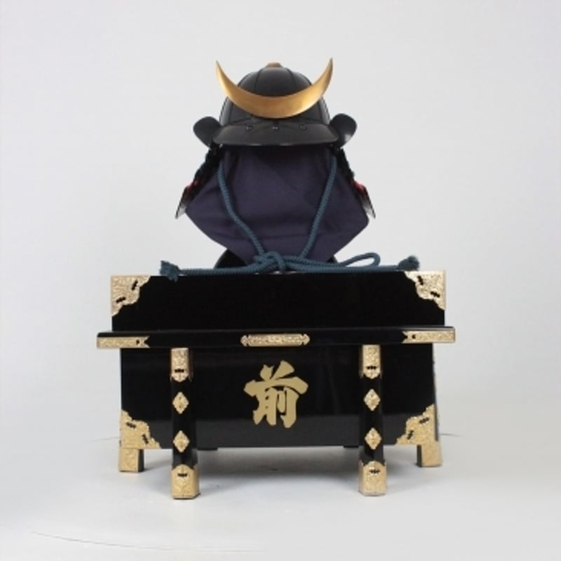 O-055-K】紺赤糸威胸取黒桶側二枚胴具足（十二間）（兜のみ