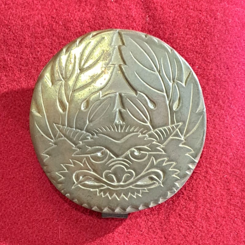 アウトレット前立 鬼牡丹 (角元オス) 現品限り！ | 甲冑工房丸武