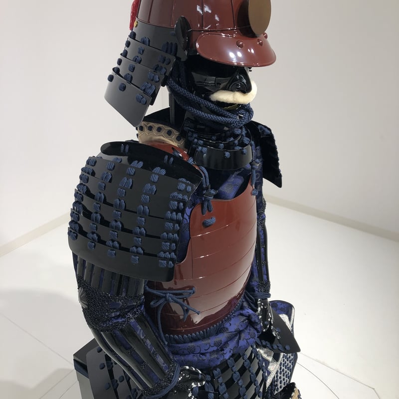 O-059】○濃紺糸威茶桶側二枚胴具足 | 甲冑工房丸武