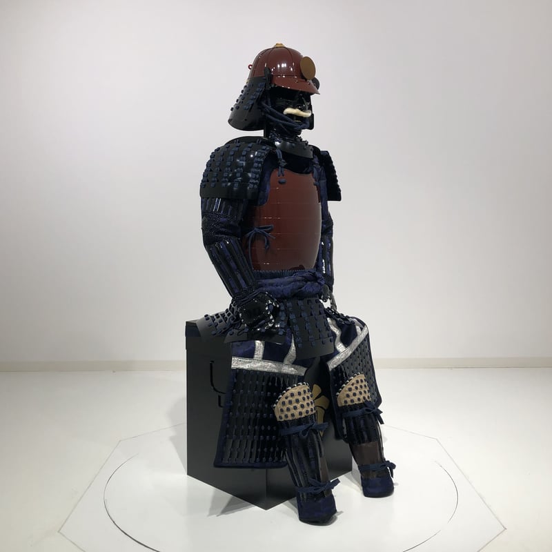 O-059】○濃紺糸威茶桶側二枚胴具足 | 甲冑工房丸武