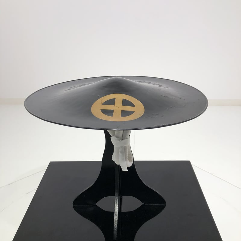 日の丸陣笠 端反陣笠 日の丸紋 江戸時代 高級武士用 | 古美術ささき