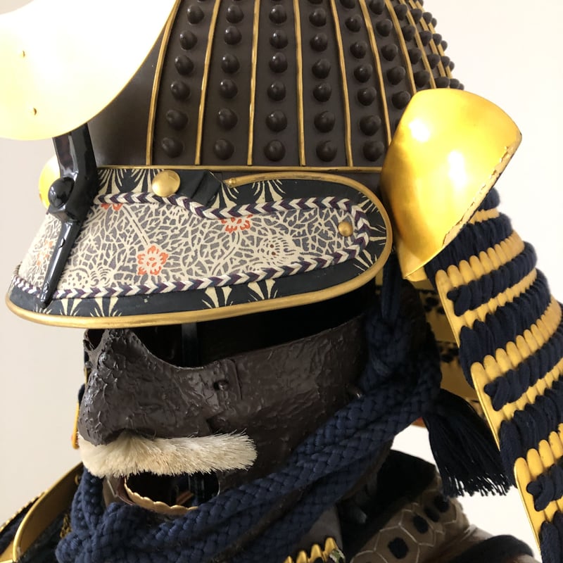 O-020】紺糸縫延二枚胴具足 | 甲冑工房丸武 O-020】紺糸縫延二枚胴具足 | 甲冑工房丸武