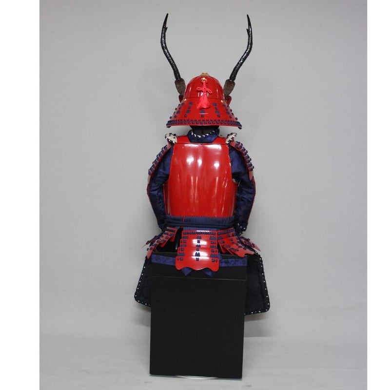 琉璃工房・LLGF・水晶琉璃・キングダム・王騎・甲冑馬・鎧馬・特大約9kg・美品 25号 着用兜飾り兜単品 | DEEP SEA 永遠着用兜 - 雛人形・五月