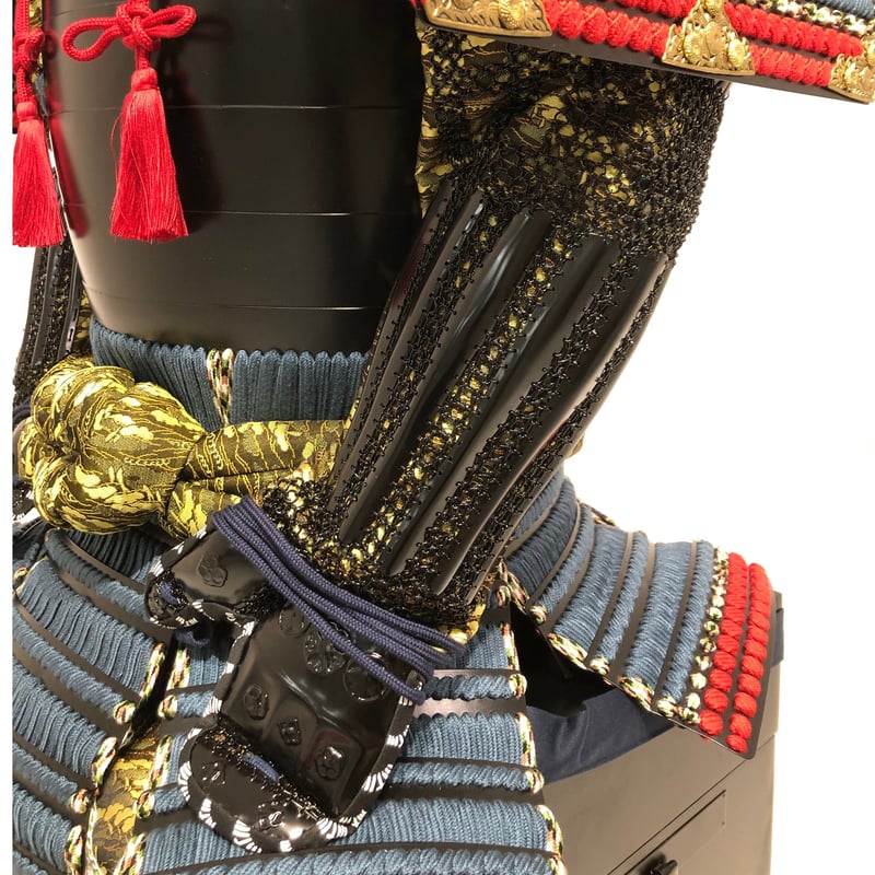 O-037】紺糸威大袖黒二枚胴具足 | 甲冑工房丸武 O-037】紺糸威大袖黒二枚胴具足 | 甲冑工房丸武