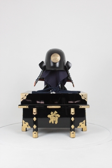 O-050-K】紺糸威黒艶消鋲綴二枚胴具足(頭形)(兜のみ) | 甲冑 O-050-K】紺糸威黒艶消鋲綴二枚胴具足(頭形)(兜のみ) | 甲冑